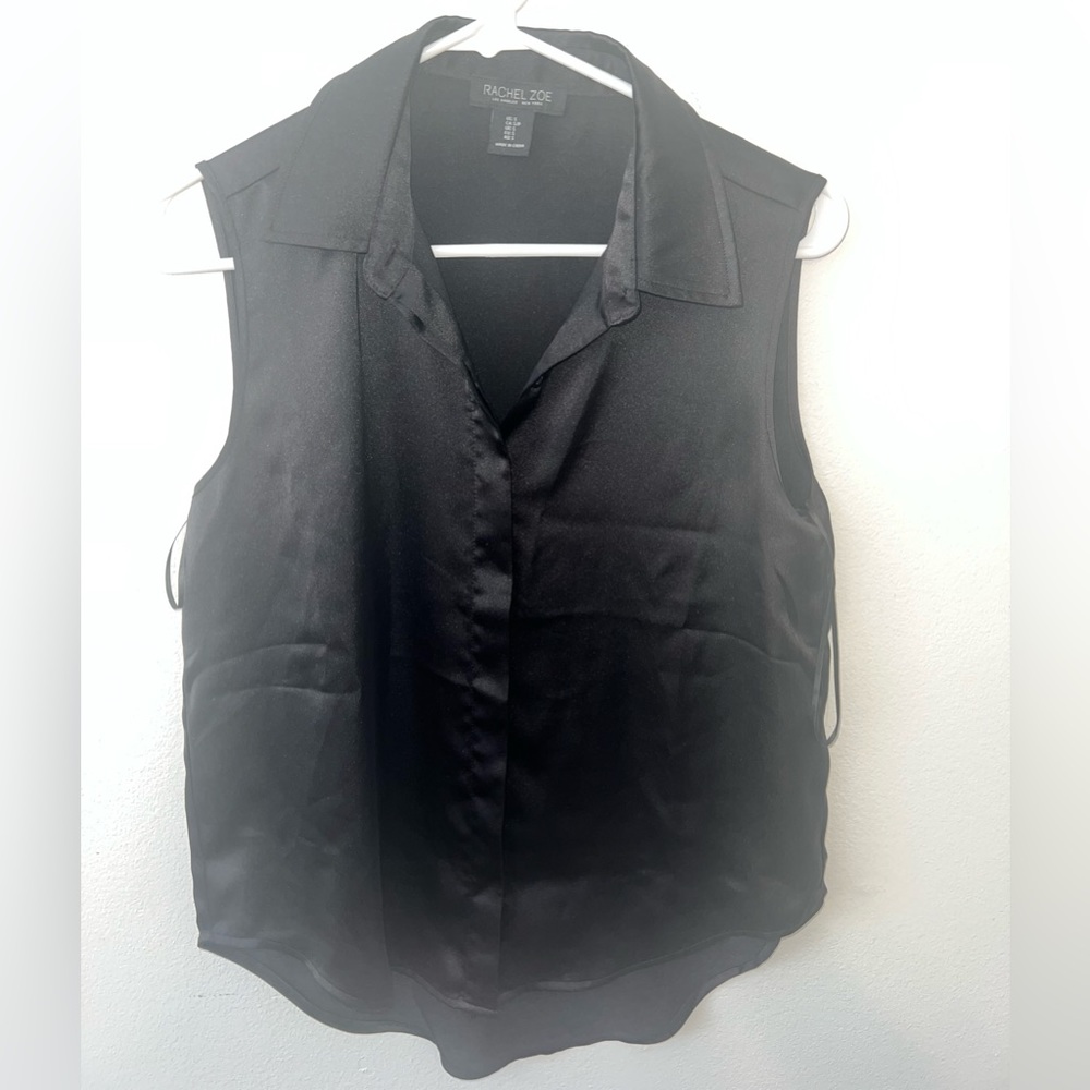Sleeveless collar shirt